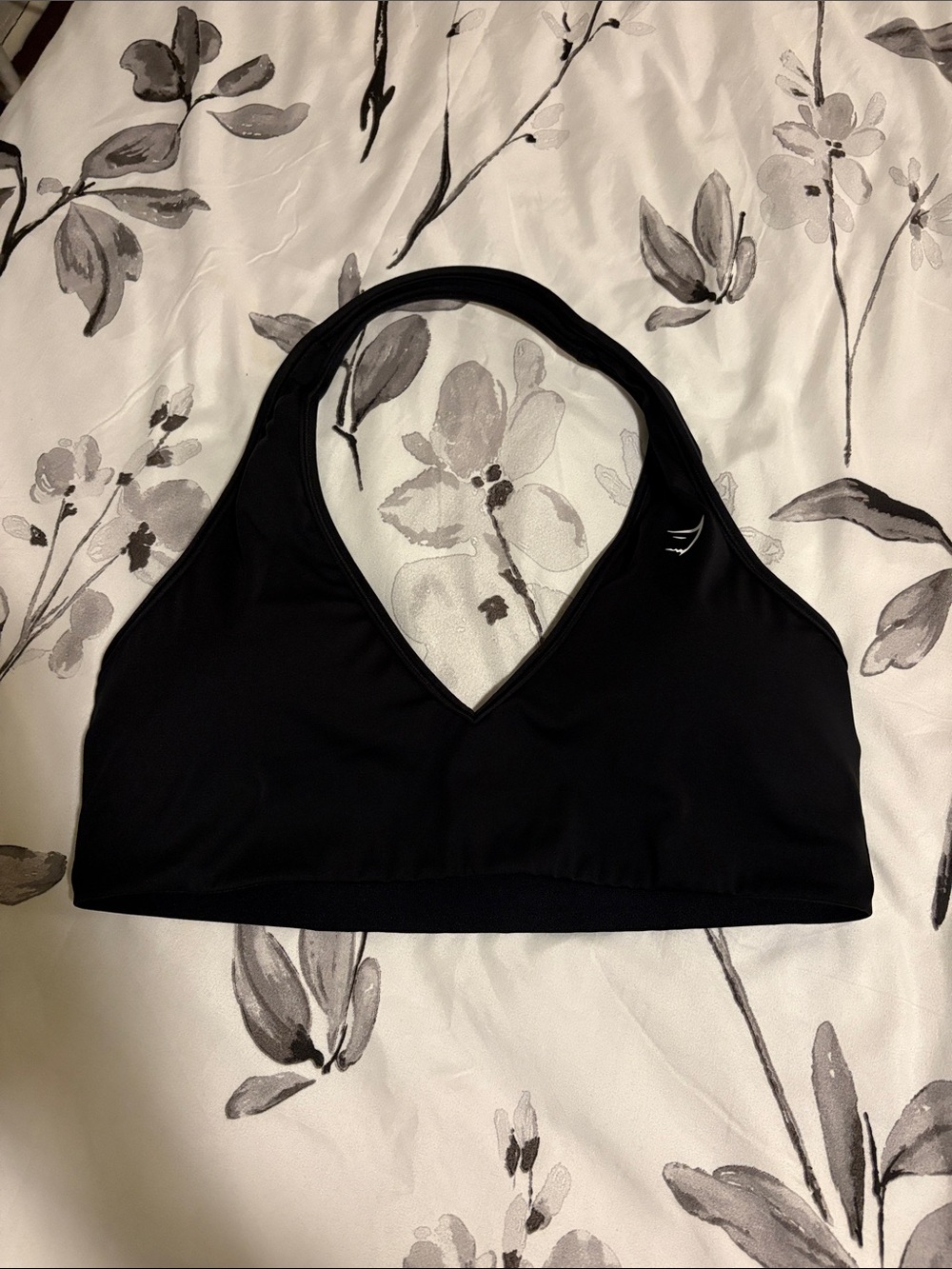 Gymshark Black V-Neck Sports Bralette